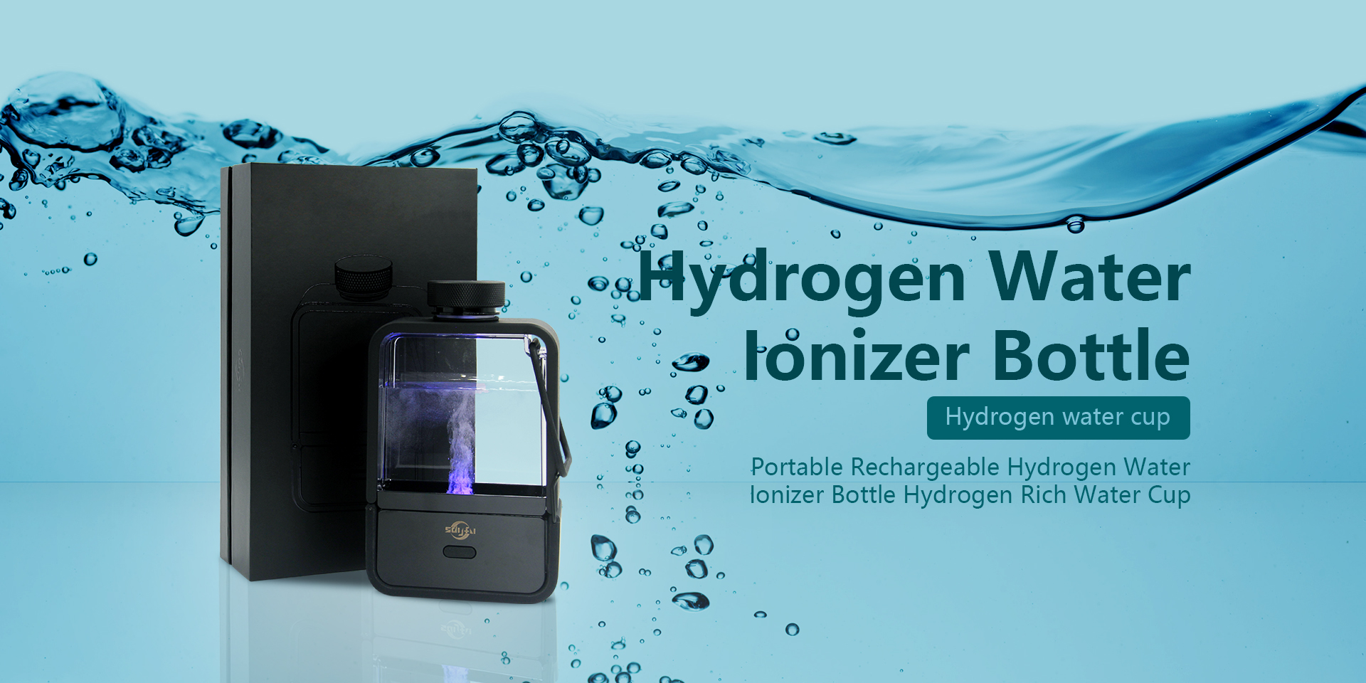 Hydrogen rich water bottle