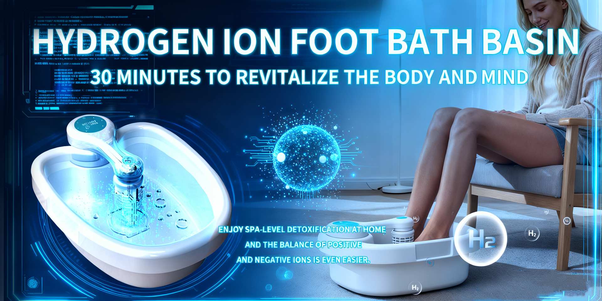  E817Y Ionic Foot Spa: See Detox in Action