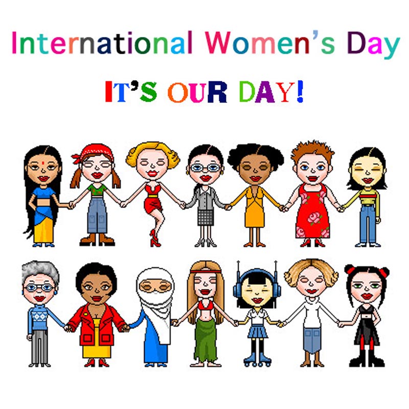 Happy International Femmes journée