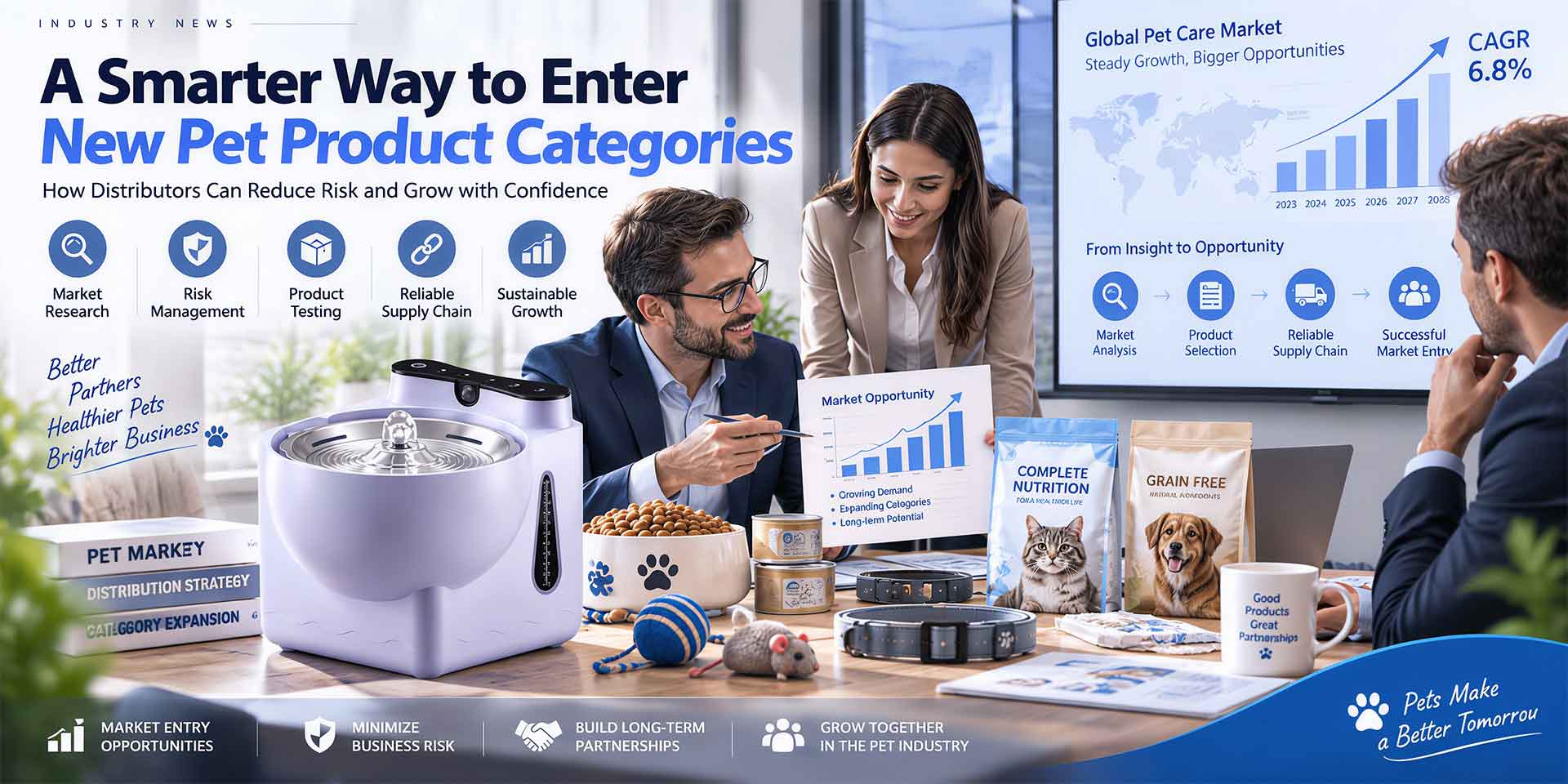 How Distributors Can Reduce Risk When Entering a New Pet Product Category