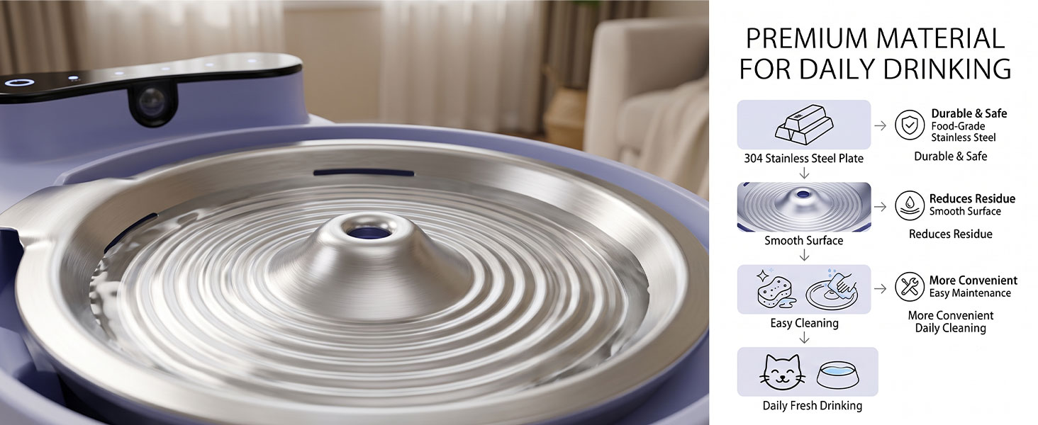 Why Stainless Steel Is Becoming a Preferred Material for Modern Pet Water Fountains