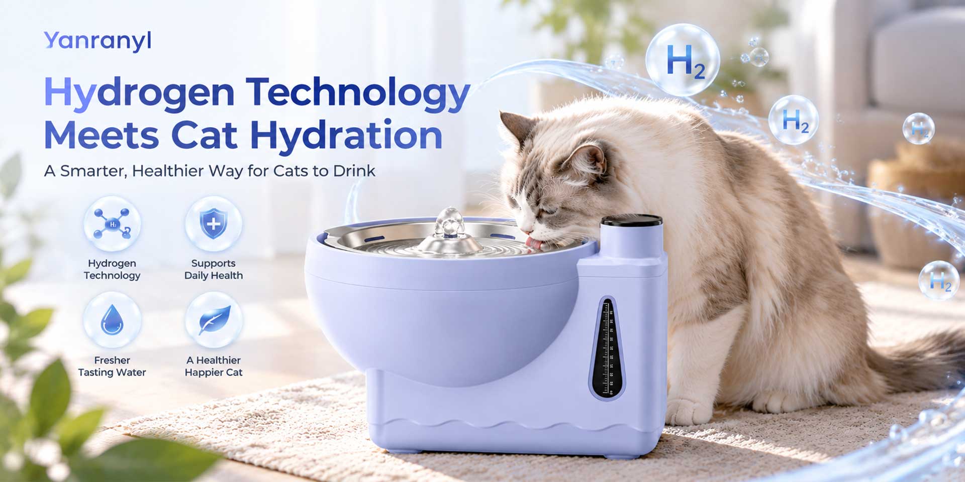 Yanranyl Brings Hydrogen Technology into the Cat Hydration Category